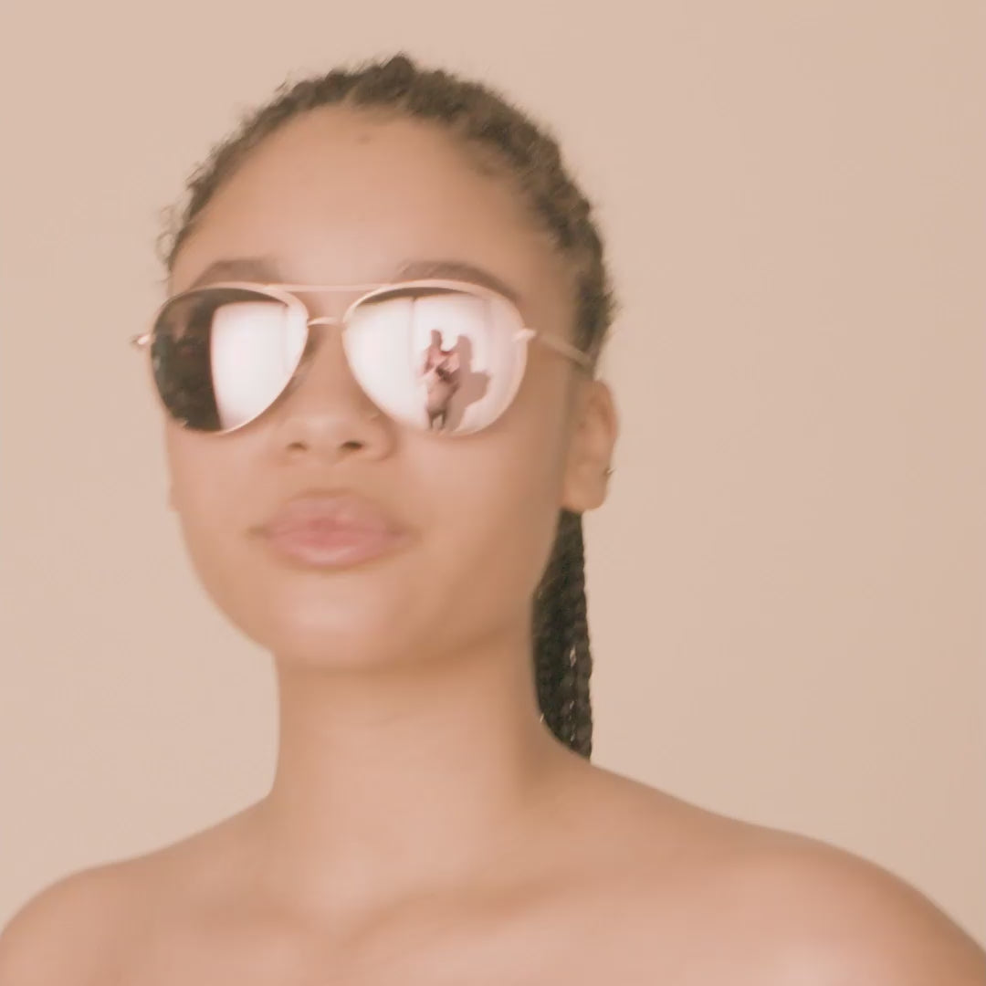 Pilgrim NANI Pilot Sonnenbrille Rosa/Gold