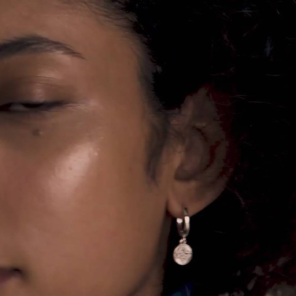 Pilgrim NOMAD Münz-Creolenohrringe Versilbert