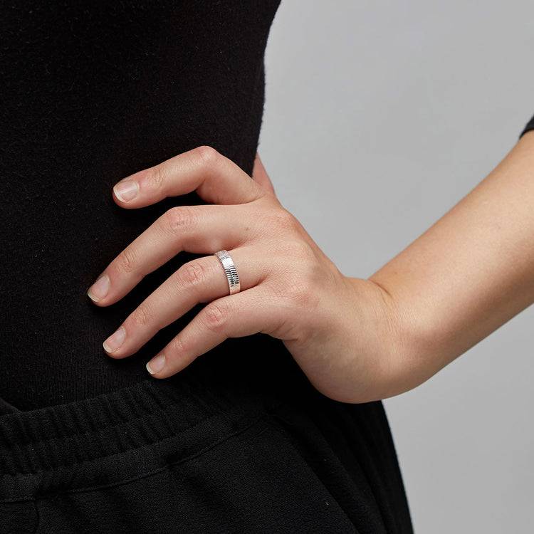 Pilgrim NOREEN Recycelter Ring, Versilbert