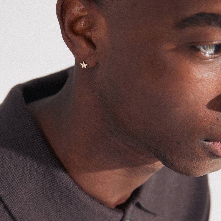 Pilgrim NYX Recycelter, Einzelner Ohrring Vergoldet