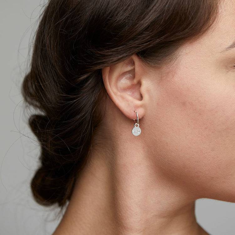 Pilgrim Ohrringe : Cassiopeia : Versilbert : Kristall