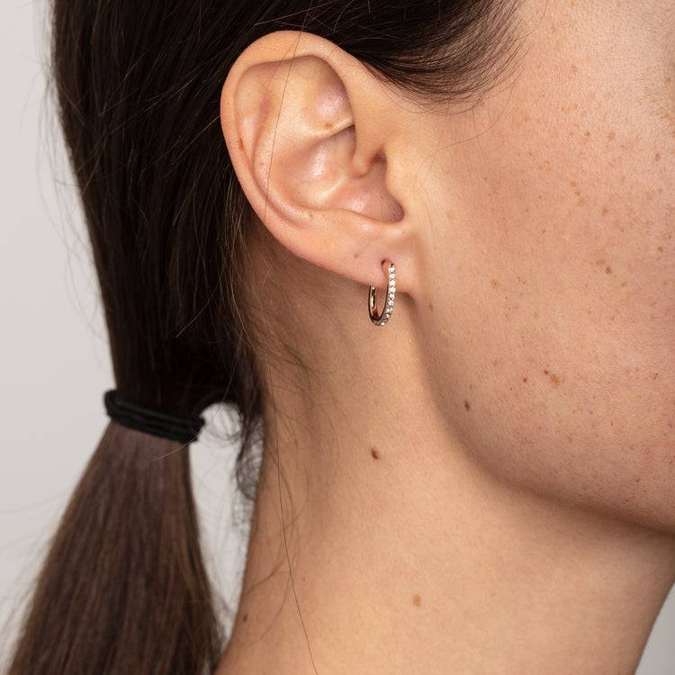 Pilgrim Ohrringe : Delia : Rosévergoldet : Kristall