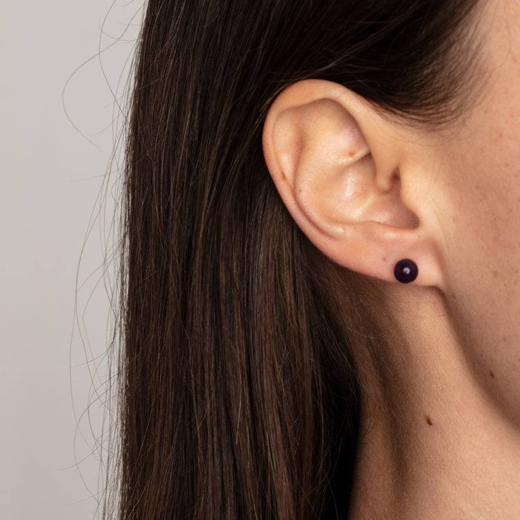 Pilgrim Ohrringe : Goldie : Versilbert : Lila