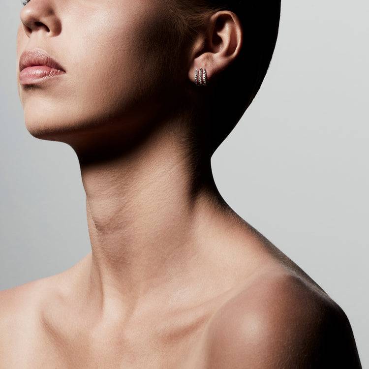 Pilgrim Ohrringe : Kaylee : Versilbert : Kristall