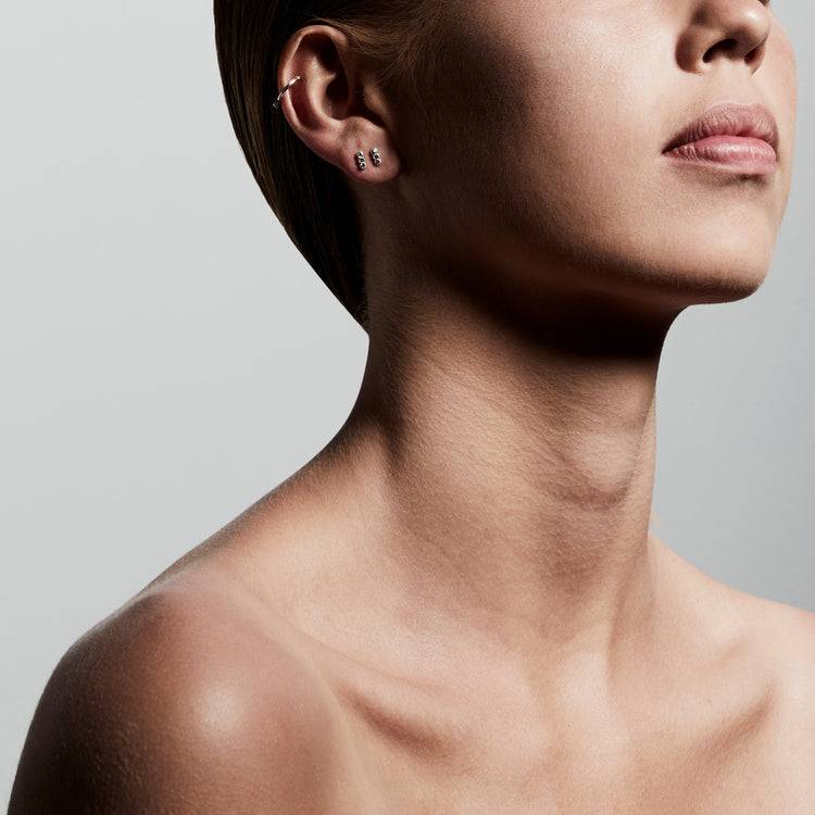 Pilgrim Ohrringe : Samanda : Versilbert : Kristall