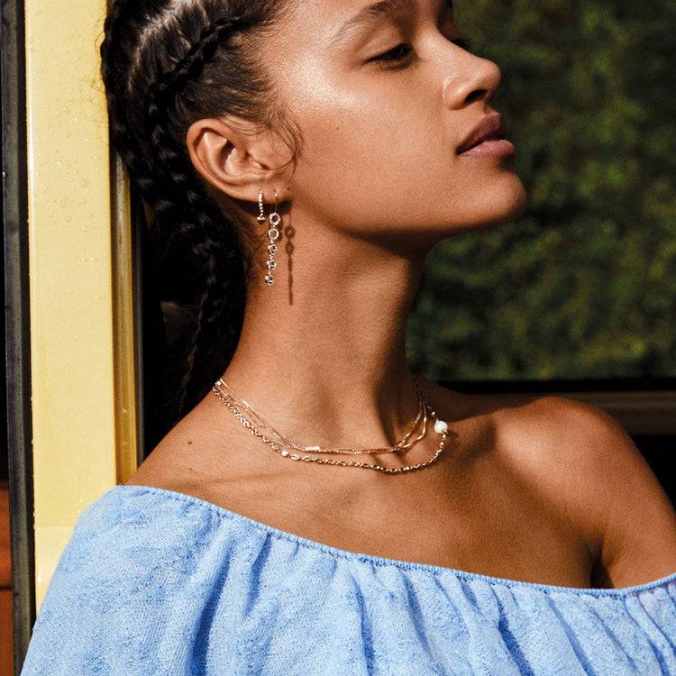 Pilgrim Ohrringe : Tessa : Vergoldet : Kristall