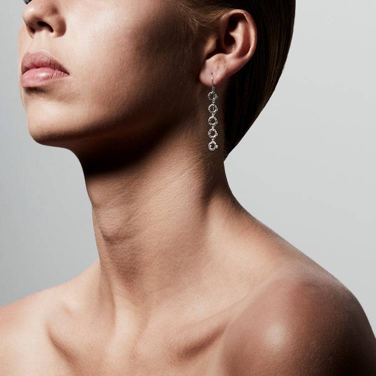 Pilgrim Ohrringe : Tessa : Versilbert : Kristall