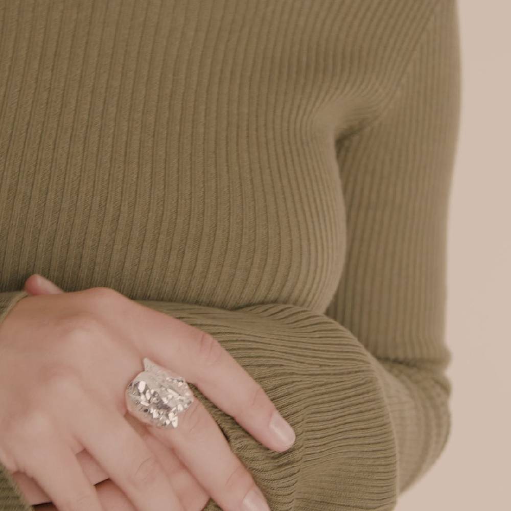 Pilgrim ORAH Recycelter Ring Versilbert