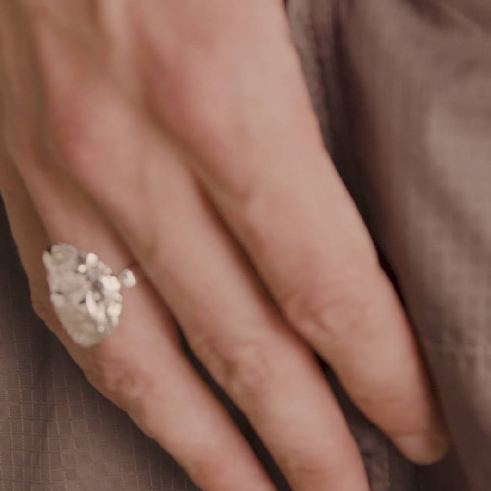 Pilgrim ORAH Recycelter Ring Versilbert