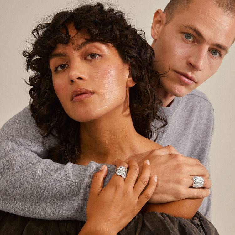 Pilgrim ORAH Recycelter Ring Versilbert