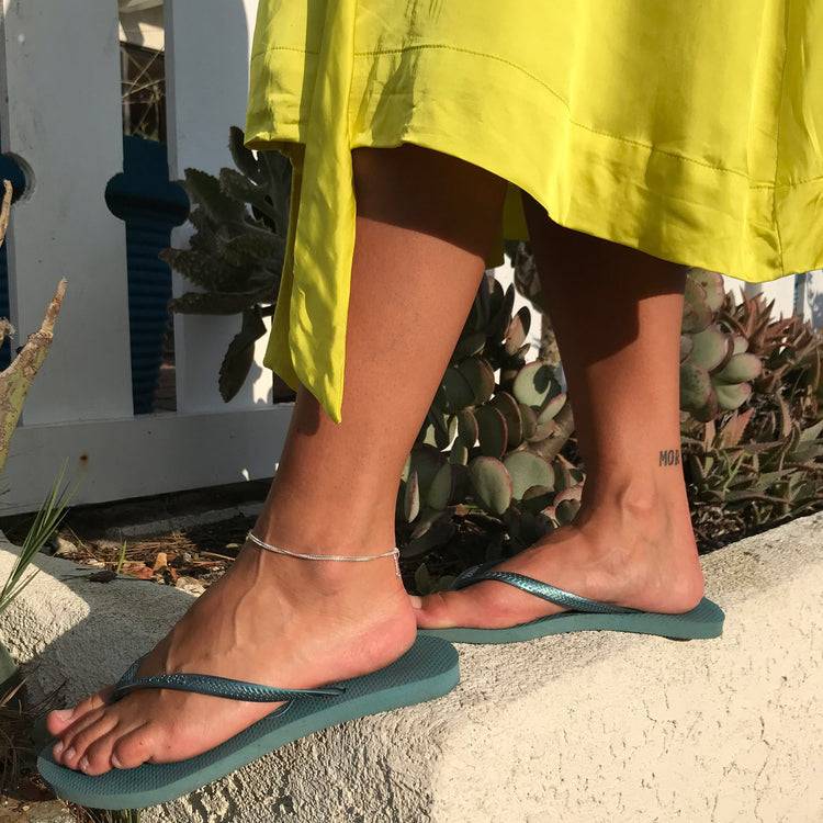 Pilgrim PALLAS Recycelte Knöchelkette, Versilbert