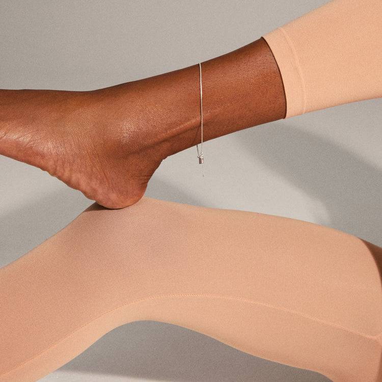 Pilgrim PALLAS Recycelte Knöchelkette, Versilbert