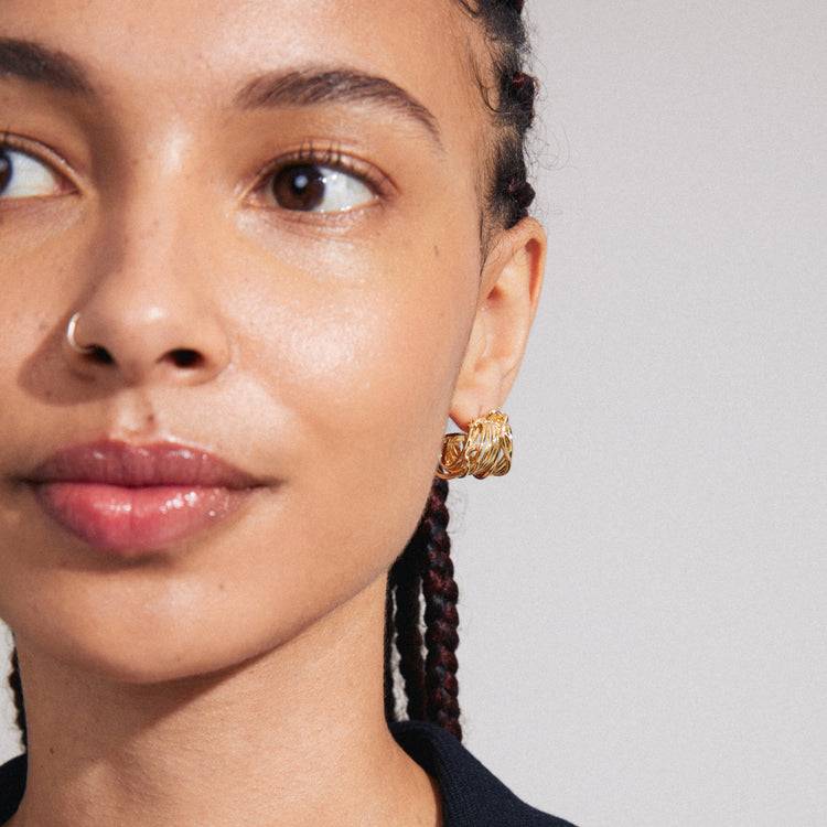 Pilgrim PAMELA Recycelte Ohrringe Vergoldet