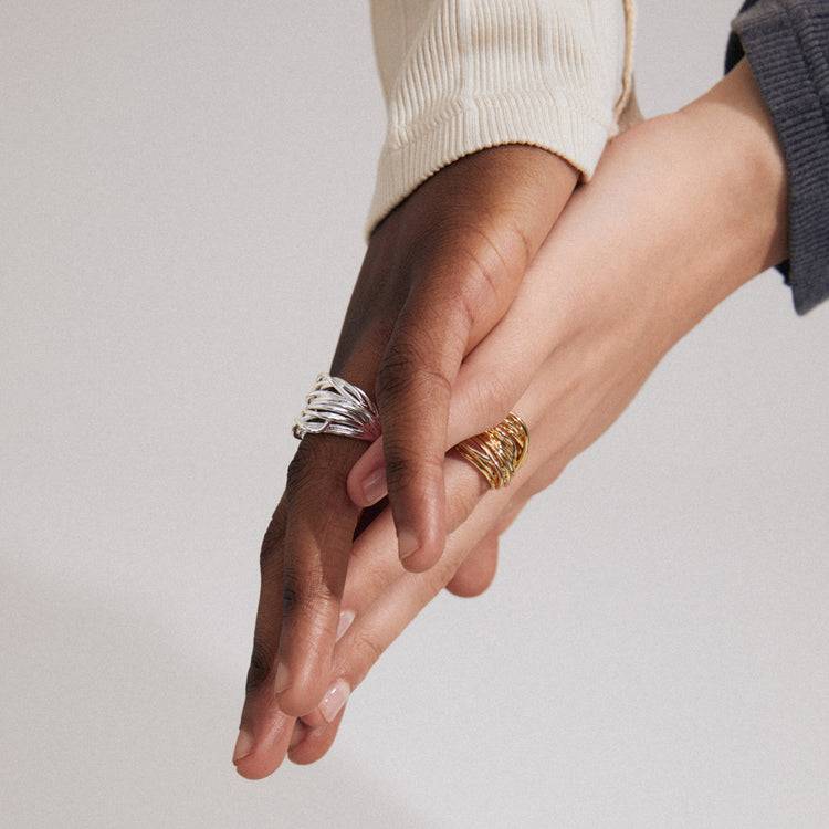 Pilgrim PAMELA Recycelter Ring Vergoldet