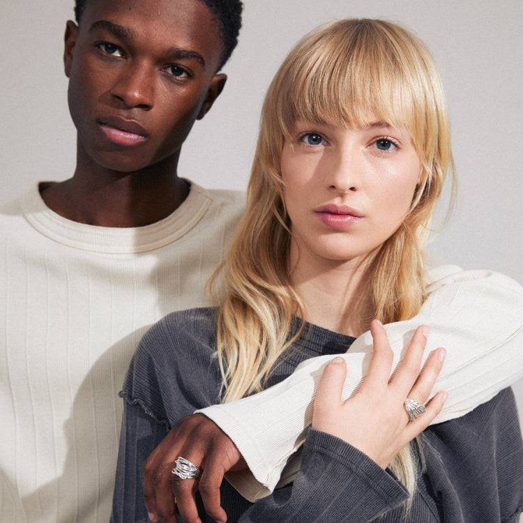 Pilgrim PAMELA Recycelter Ring Versilbert