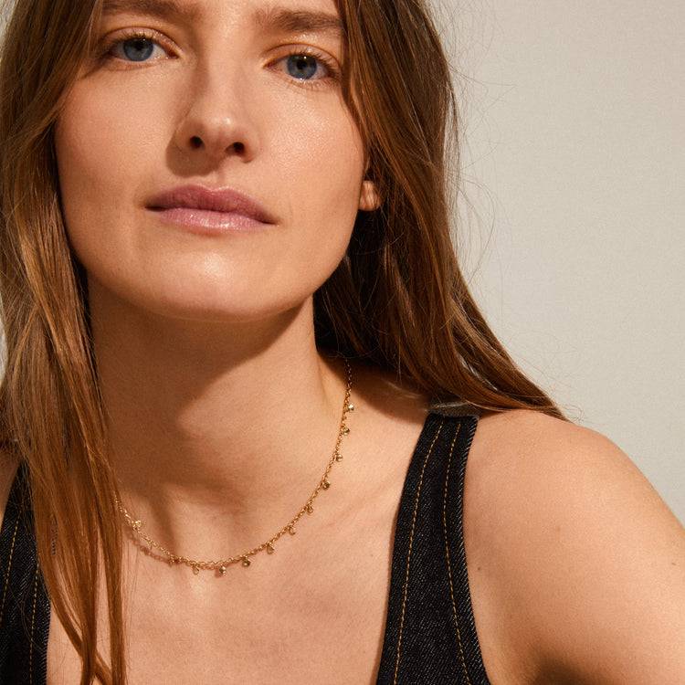 Pilgrim PANNA Recycelte Münzhalskette, Vergoldet