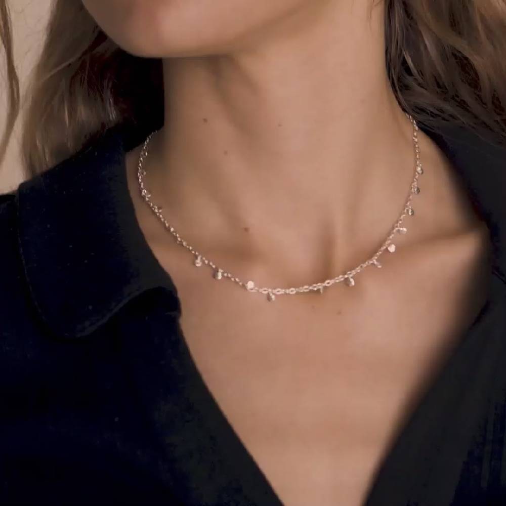 Pilgrim PANNA Recycelte Münzhalskette, Versilbert