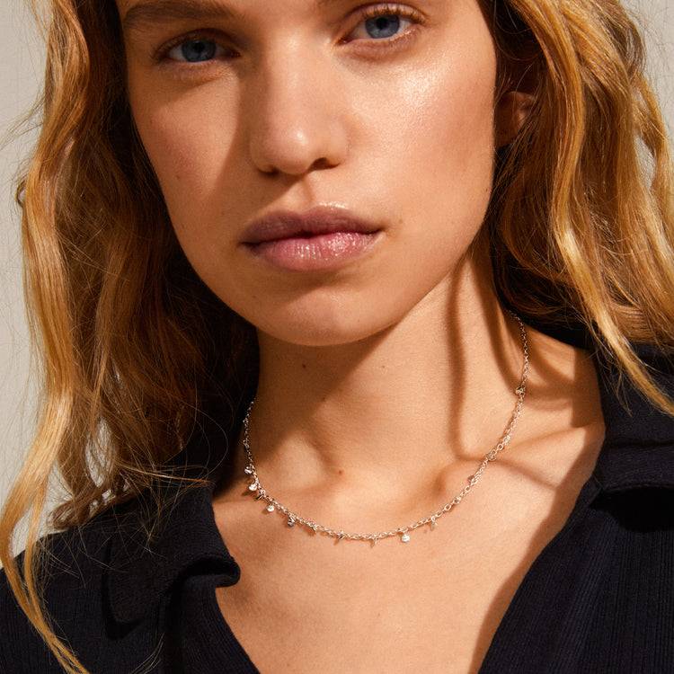 Pilgrim PANNA Recycelte Münzhalskette, Versilbert