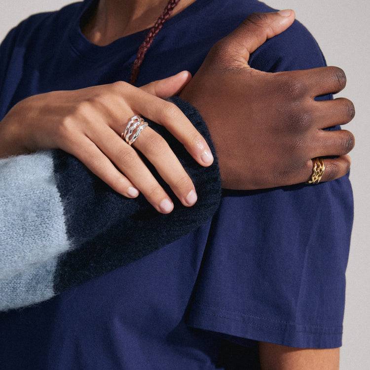 Pilgrim PENELOPE Recycelter Ring Versilbert