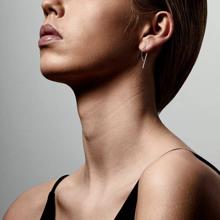 Pilgrim PEONY Recycelte Ohrringe, Versilbert