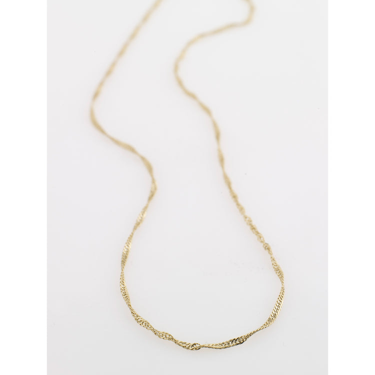 Pilgrim PERI Recycelte Twirl Halskette, Vergoldet