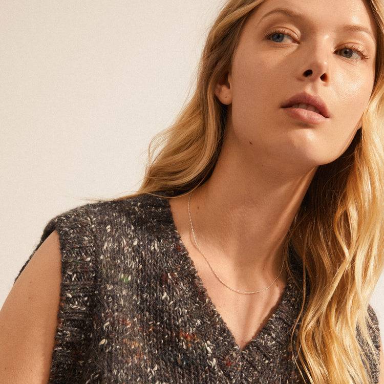 Pilgrim PERI Recycelte Twirl Halskette, Versilbert