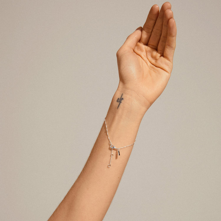 Pilgrim PERI Recyceltes Twirl-Armband, Versilbert