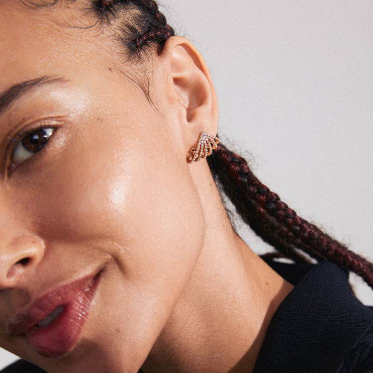 Pilgrim PRISCILLA Recycelte Ohrringe Vergoldet