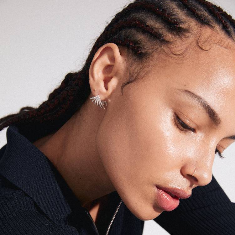 Pilgrim PRISCILLA Recycelte Ohrringe Versilbert