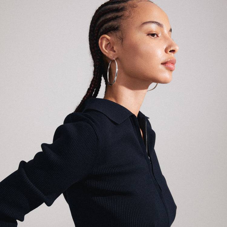 Pilgrim PRIYA Recycelte Große Creolen Versilbert