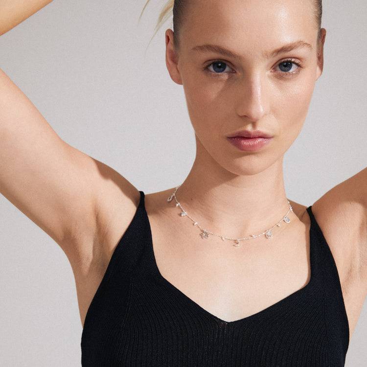 Pilgrim PRUCENCE Recycelte Halskette Versilbert