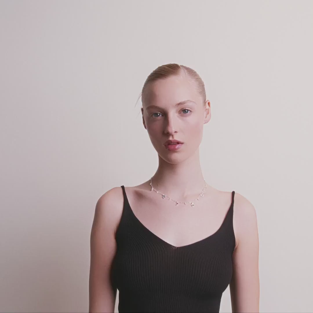 Pilgrim PRUCENCE Recycelte Halskette Versilbert