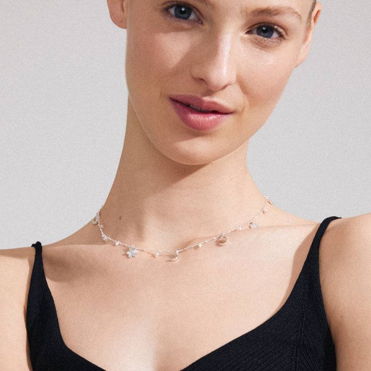 Pilgrim PRUCENCE Recycelte Halskette Versilbert