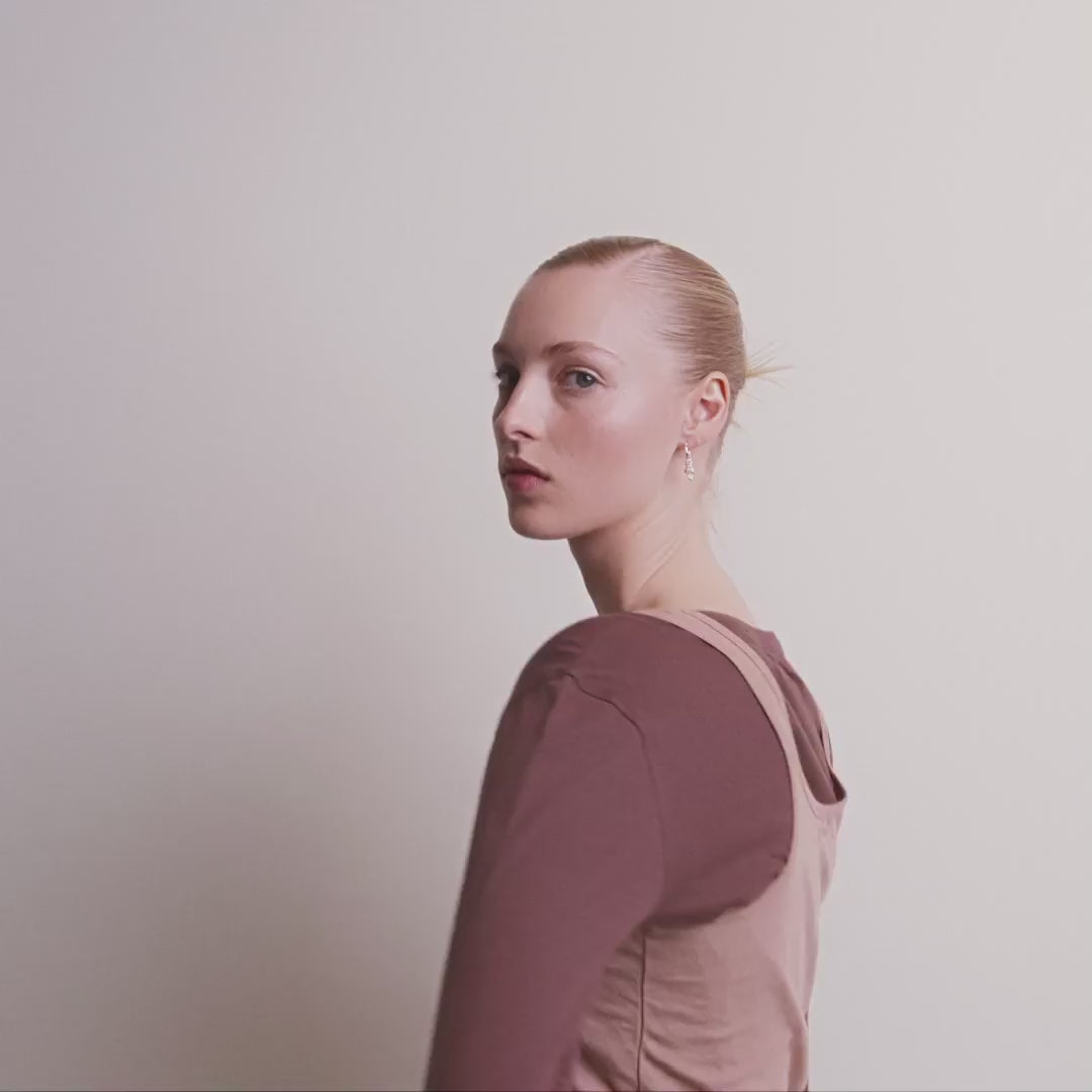 Pilgrim PRUCENCE Recycelte Ohrringe Versilbert