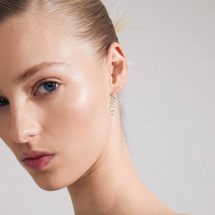 Pilgrim PRUCENCE Recycelte Ohrringe Versilbert