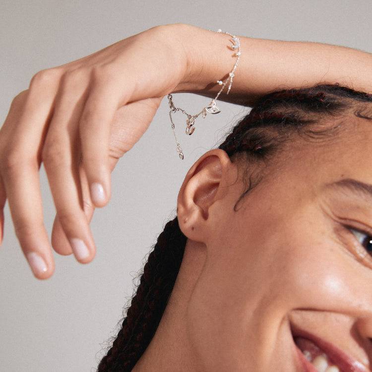 Pilgrim PRUCENCE Recyceltes Armband Versilbert