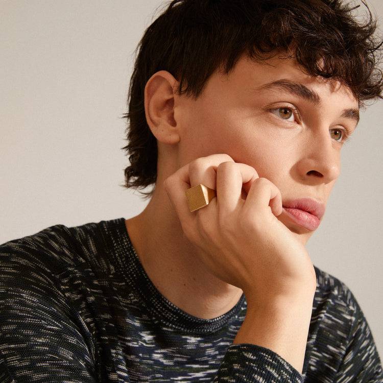 Pilgrim PULSE Recycelter Siegelring Vergoldet