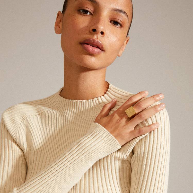 Pilgrim PULSE Recycelter Siegelring Vergoldet