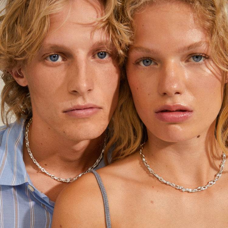 Pilgrim RANI Recycelte Halskette Versilbert