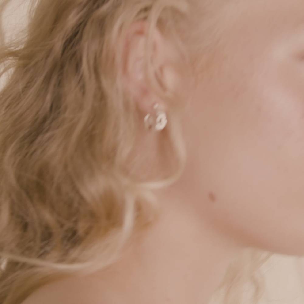 Pilgrim RANI Recycelte Ohrringe Versilbert