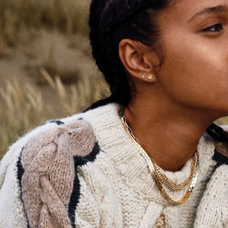 Pilgrim REBECCA Kristallohrringe, Vergoldet