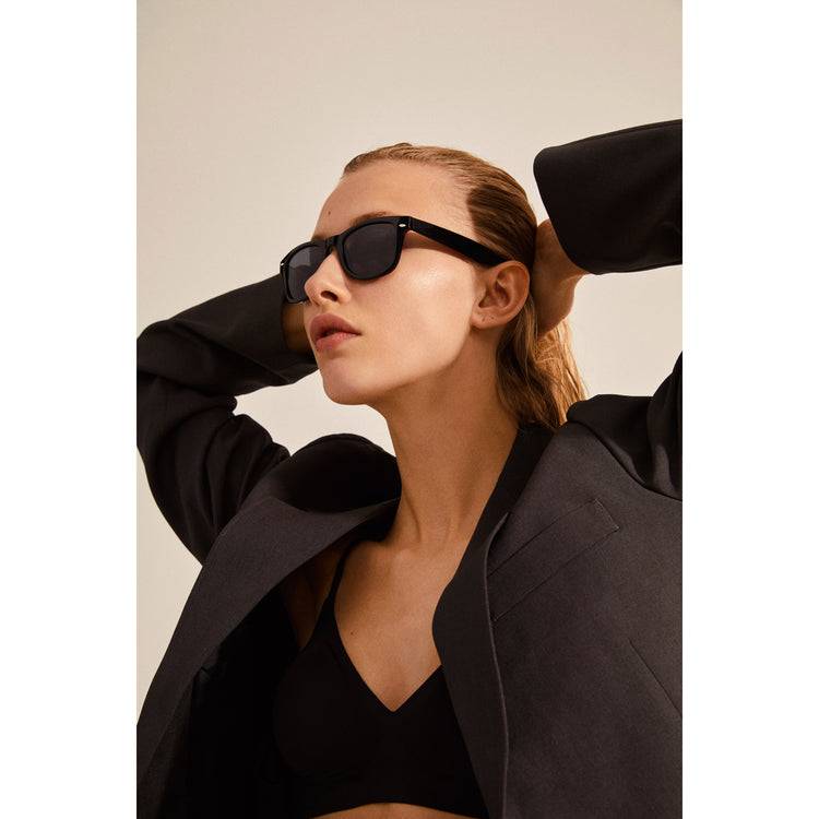 Pilgrim REESE Sonnenbrille Im Retro-Stil Schwarz