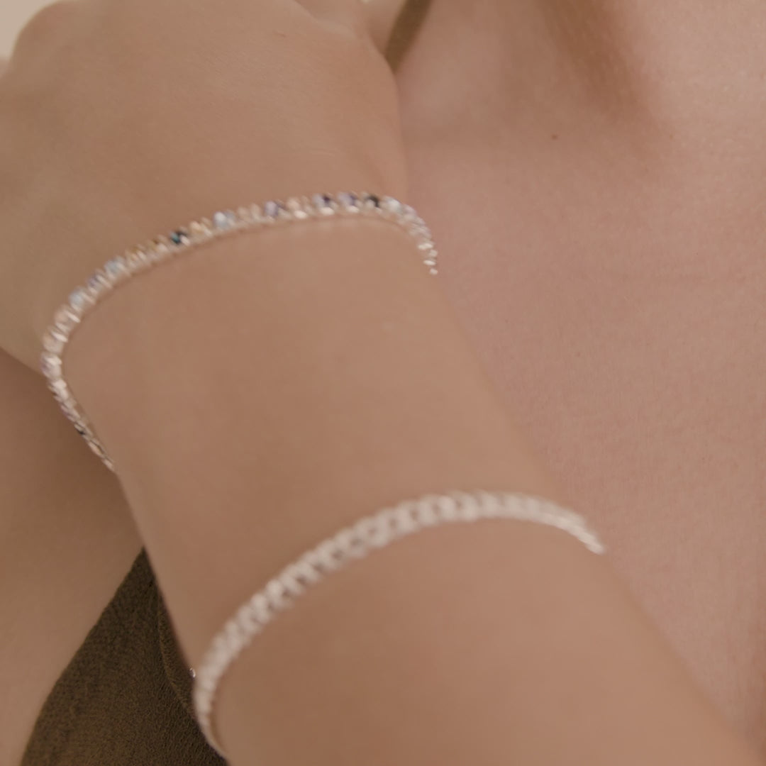 Pilgrim REIGN Armband, 2-in-1-Set, Versilbert