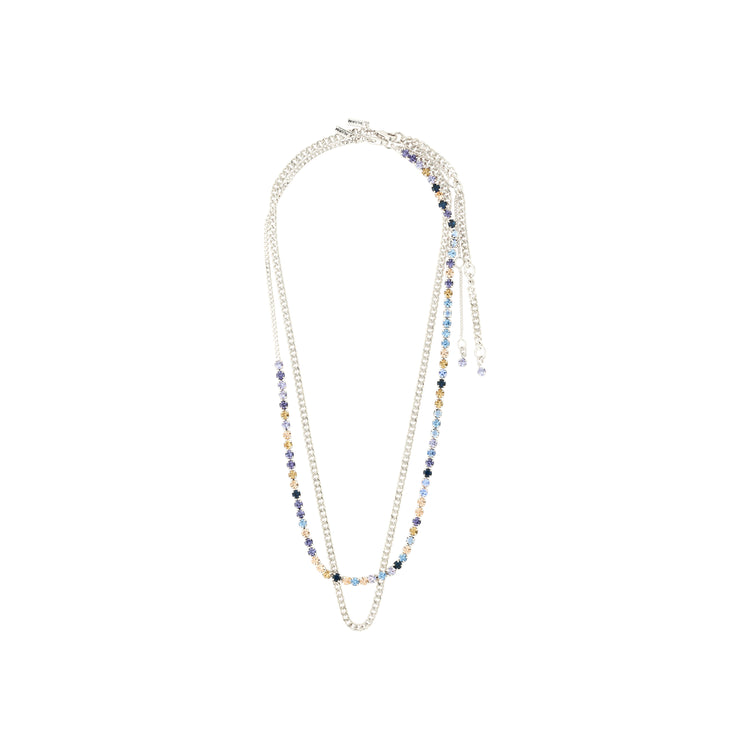 Pilgrim REIGN Halsketten, 2-in-1-Set, Versilbert