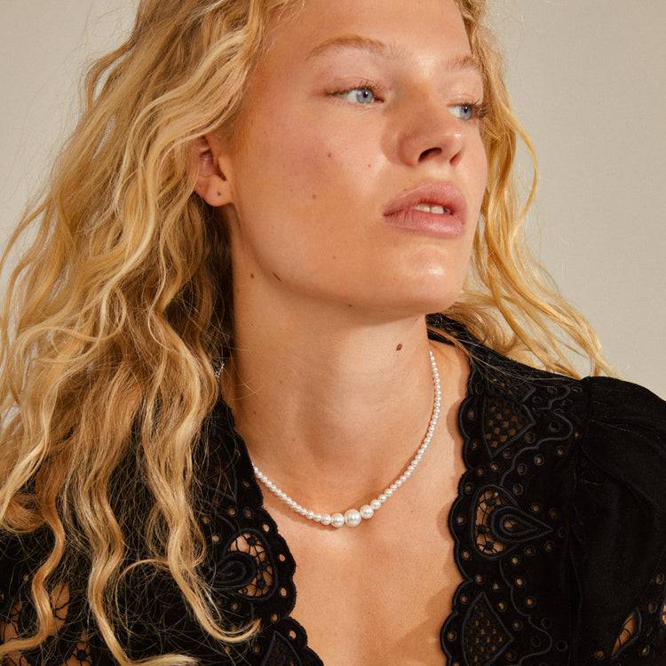 Pilgrim RELANDO Perlenkette Versilbert