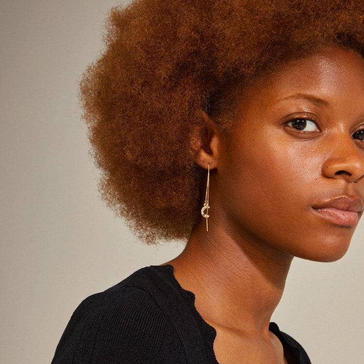 Pilgrim REMY Recycelte Kettenohrringe Vergoldet