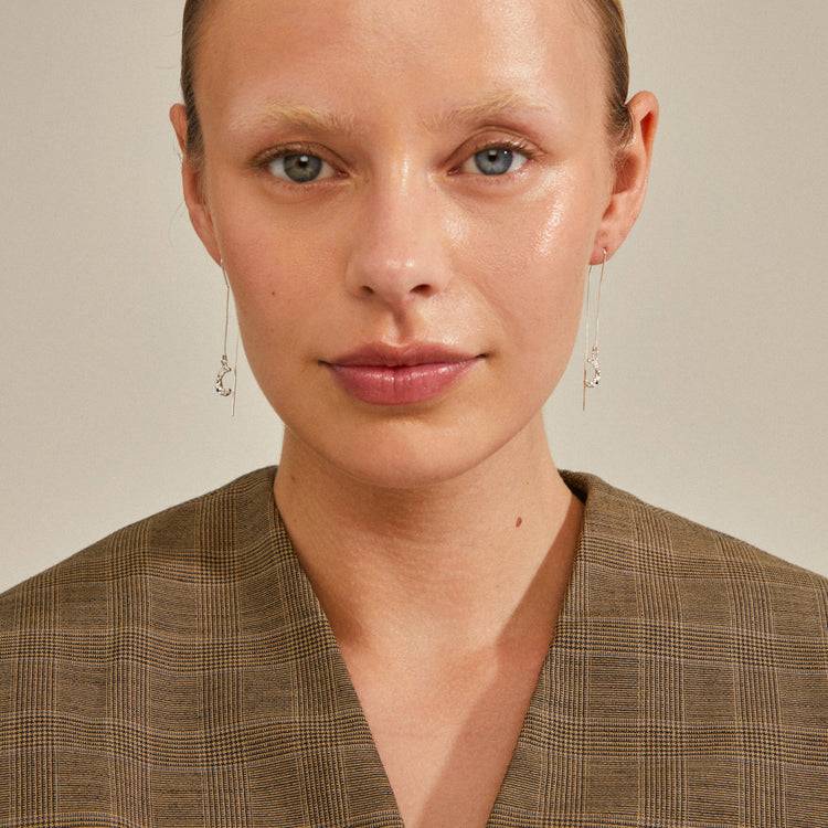 Pilgrim REMY Recycelte Kettenohrringe Versilbert