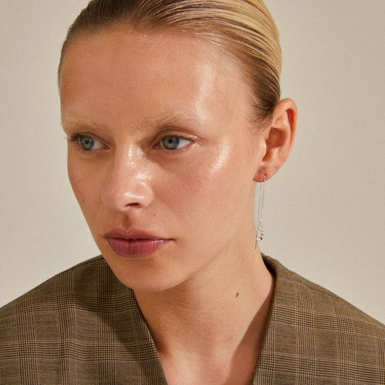 Pilgrim REMY Recycelte Kettenohrringe Versilbert