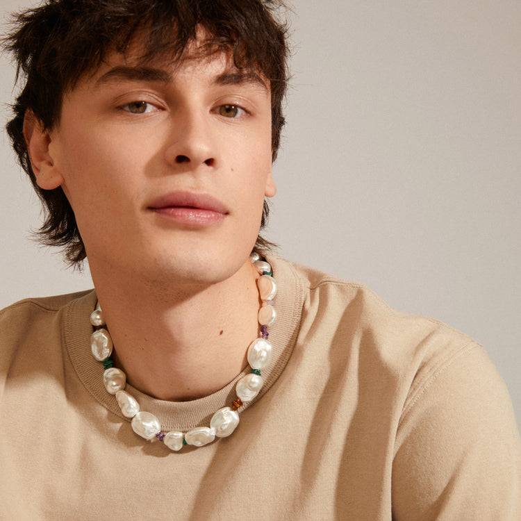 Pilgrim RHYTHM Perlenhalskette Versilbert