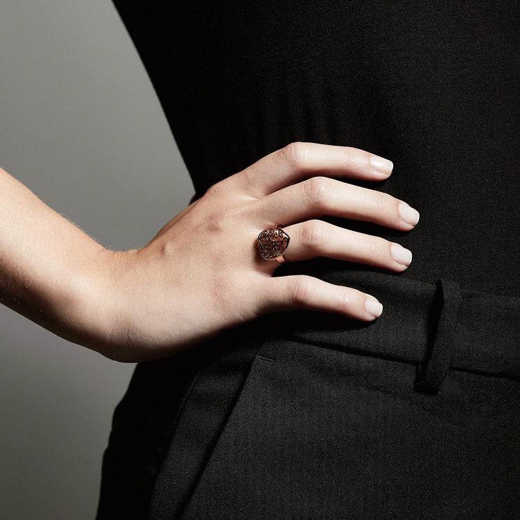 Pilgrim Ring : Felice : Rosévergoldet